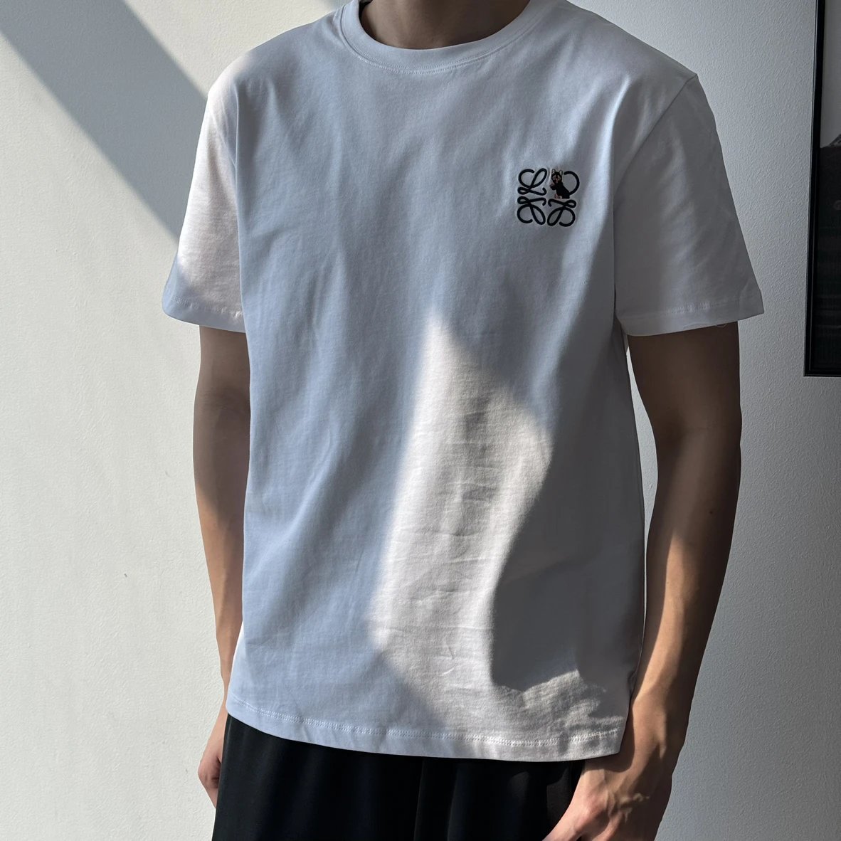 Item ID 9013 Loex Wain Joint 3D Embroidery Craftsmanship Round Neck Cat Embroidery