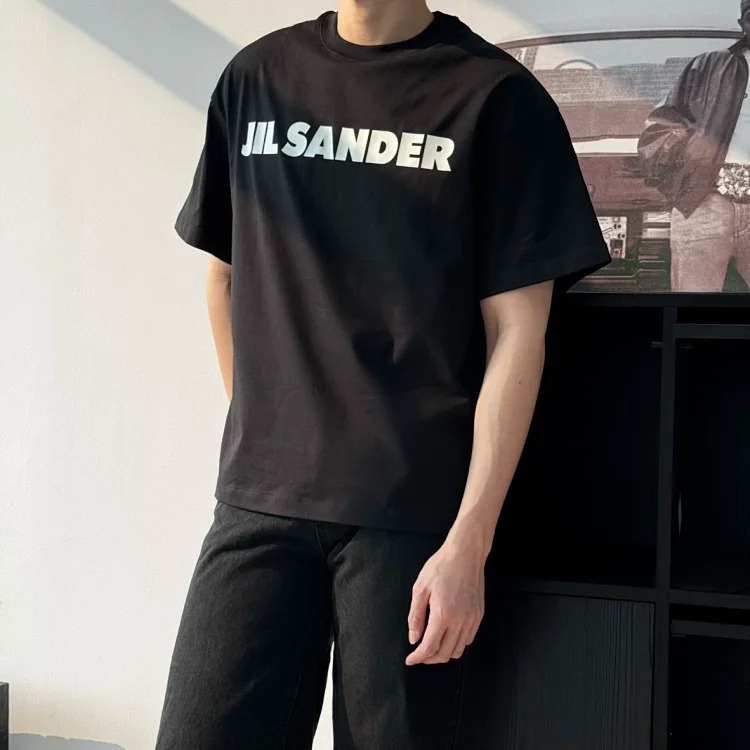 Item ID 9029 JIL SANDER Flat Bottom Round Neck Short Sleeve T-shirt Loose fit