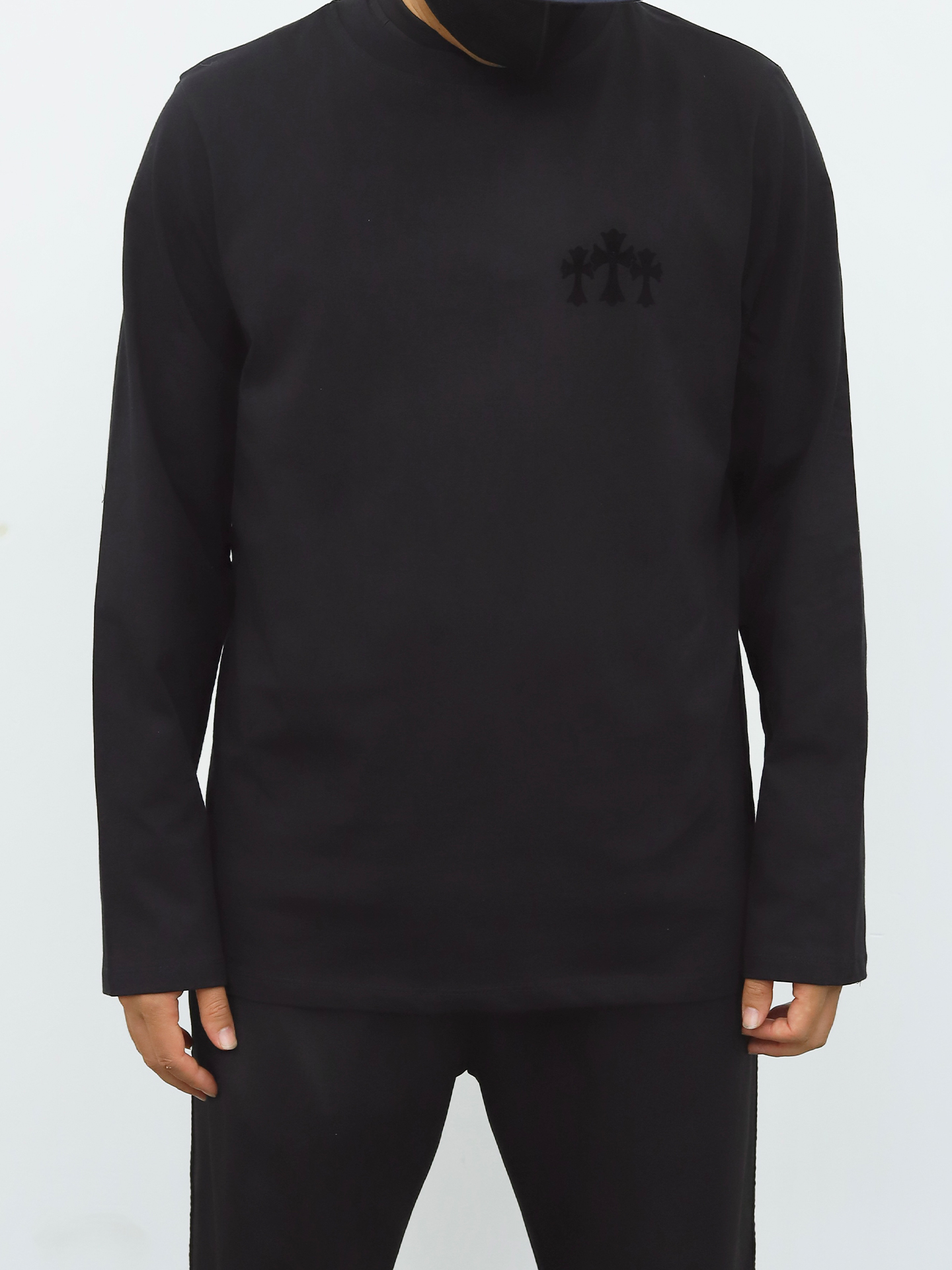 克罗心十字长袖 灰色