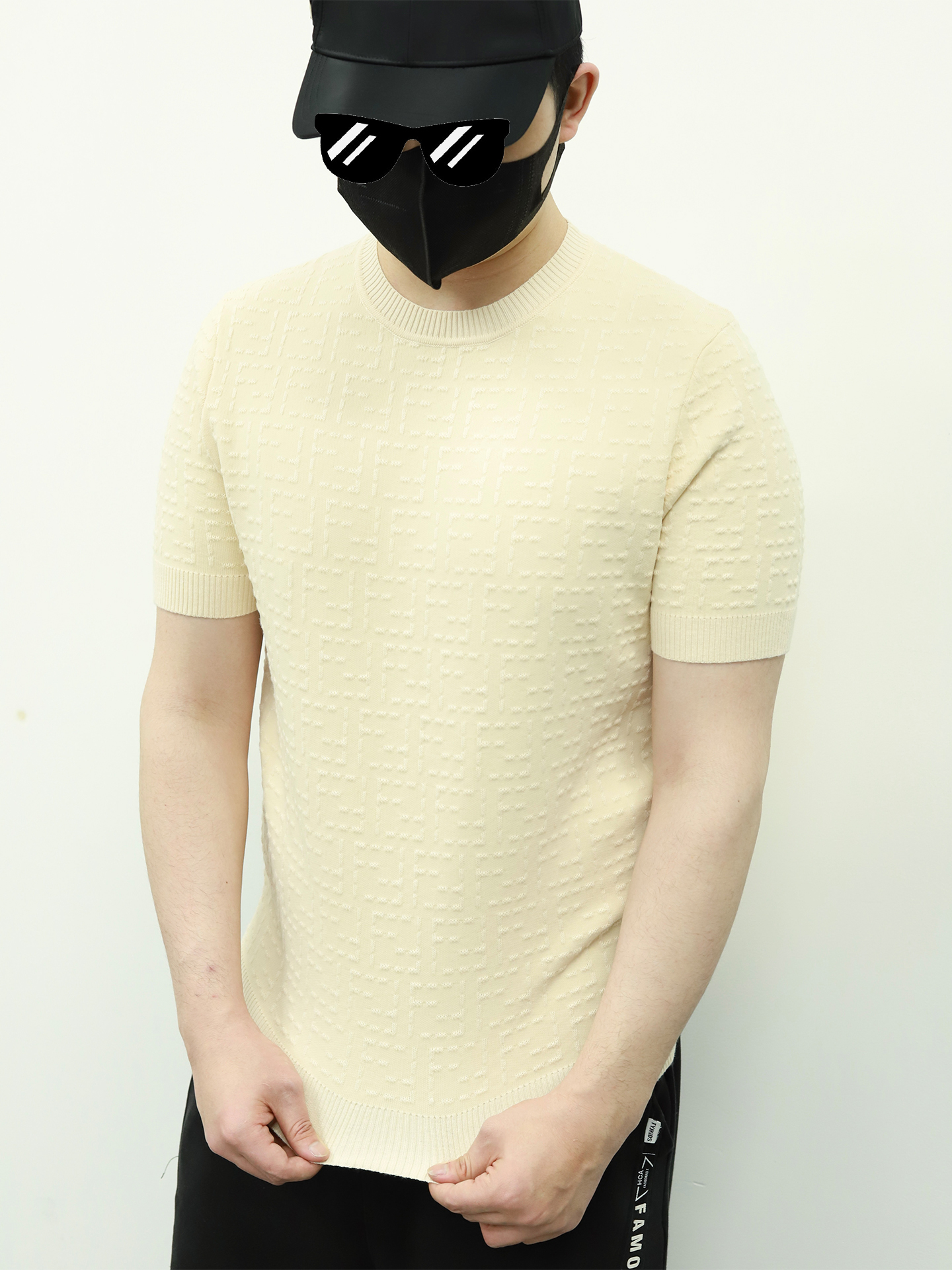 FE jacquard knitting tee