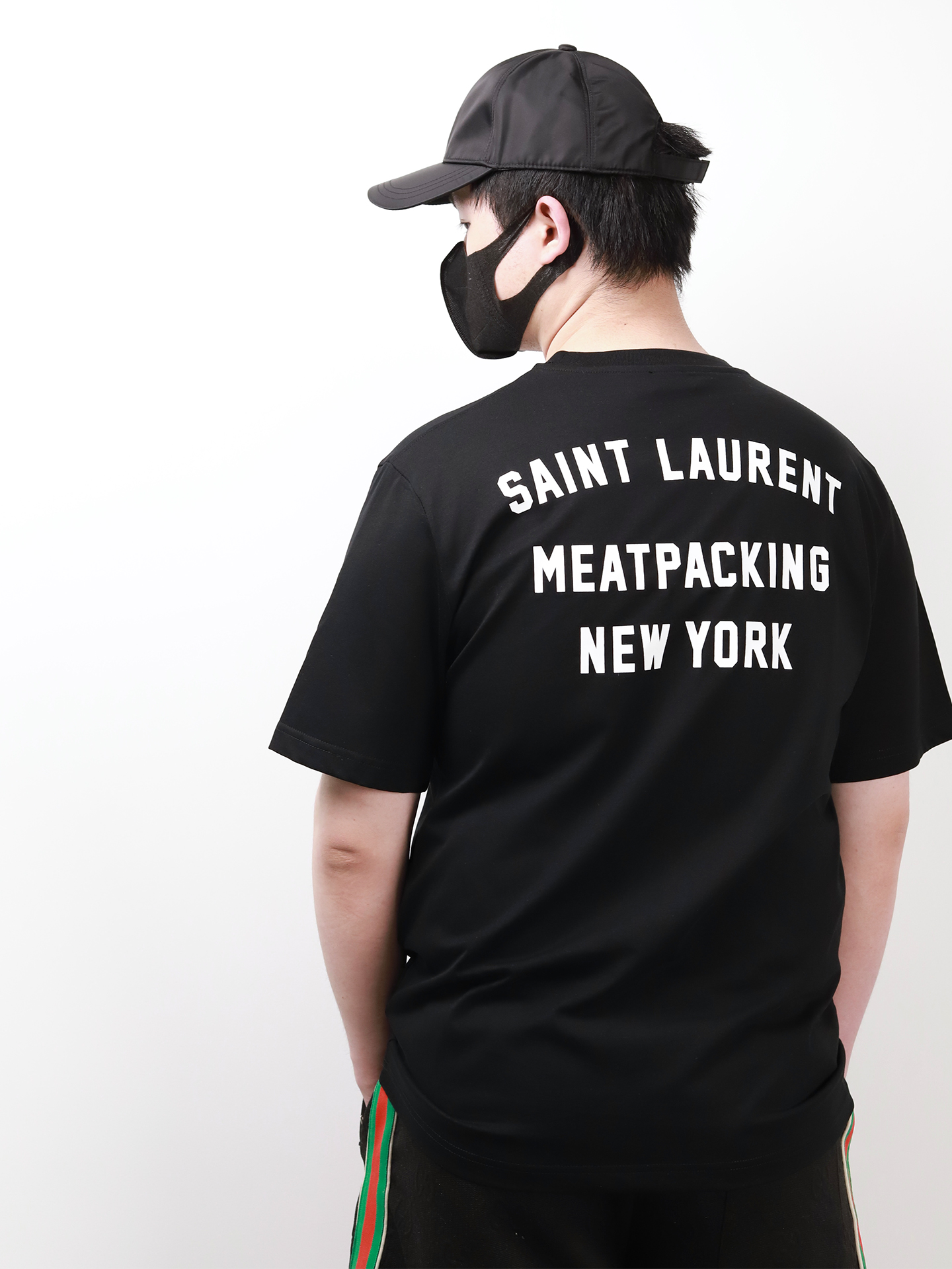 YSL back print tee
