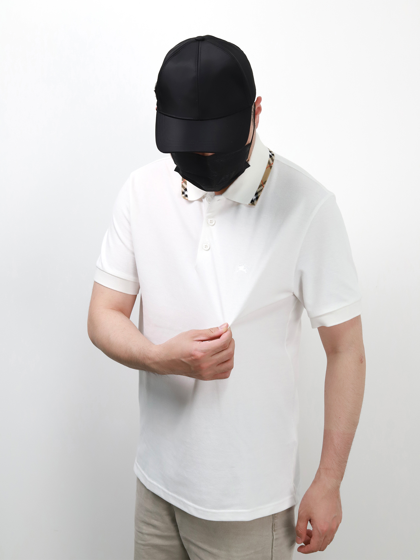 BBR pinstriped warhorse polo