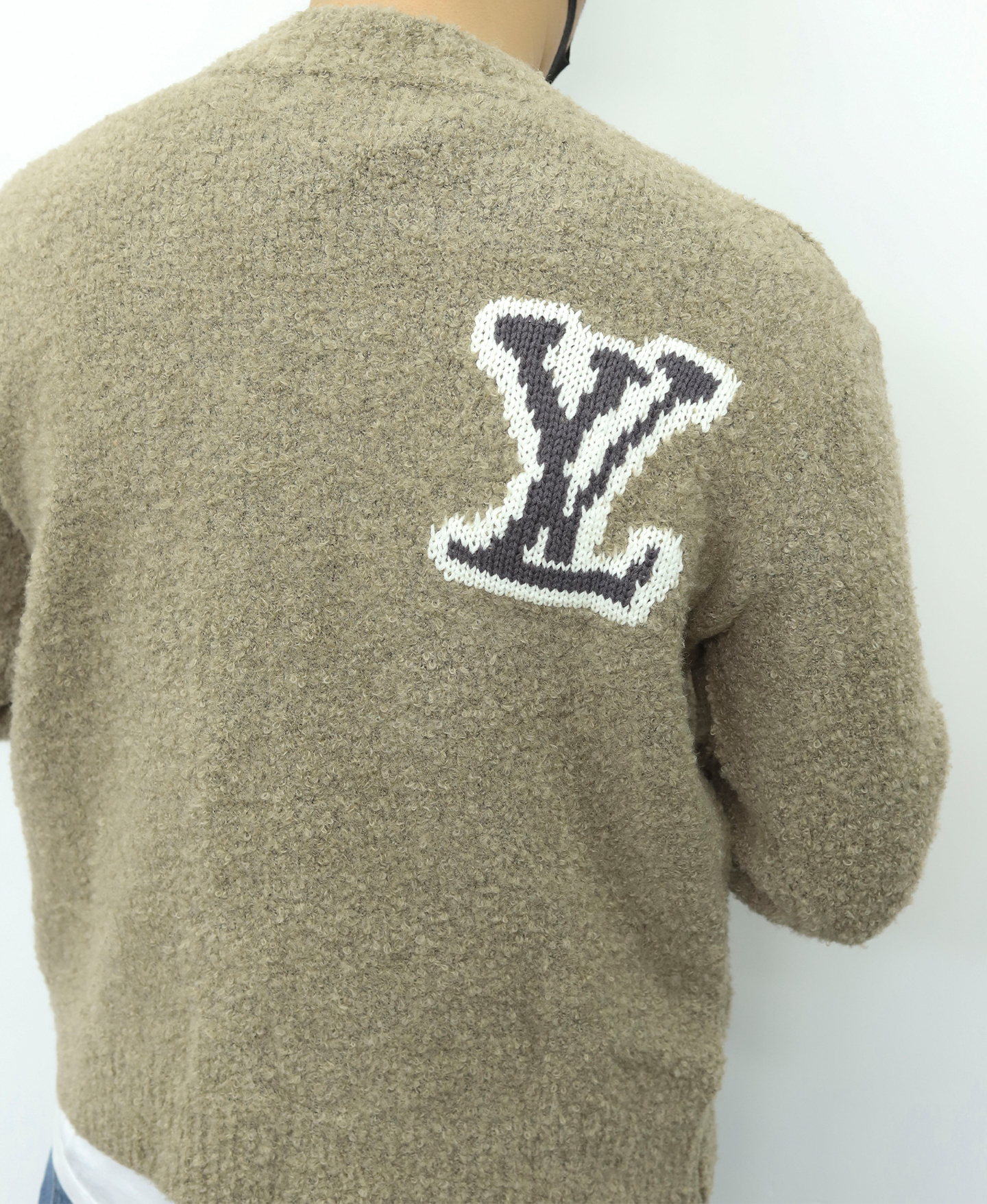 LV圆领毛衣 棕色