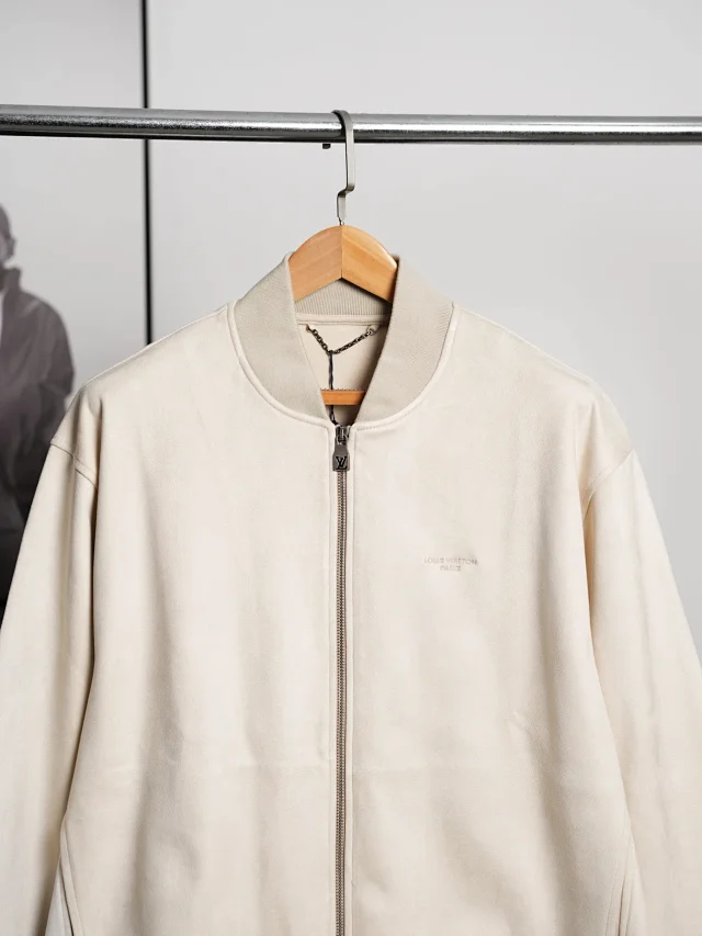 Item ID 9119 1V Imported suede like composite fabric with suede texture, pilot casual version jacket