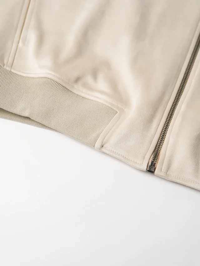 Item ID 9119 1V Imported suede like composite fabric with suede texture, pilot casual version jacket