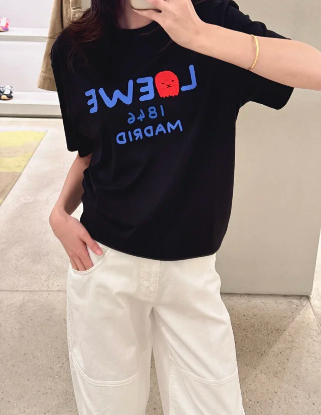 P199 Item ID 9092 LOE SS26 180th Anniversary Limited Series Official Color Card for Imported Yarn Cotton Straight Tube Hooded Round Neck Short Sleeve T-shirt Loose Edition Unisex