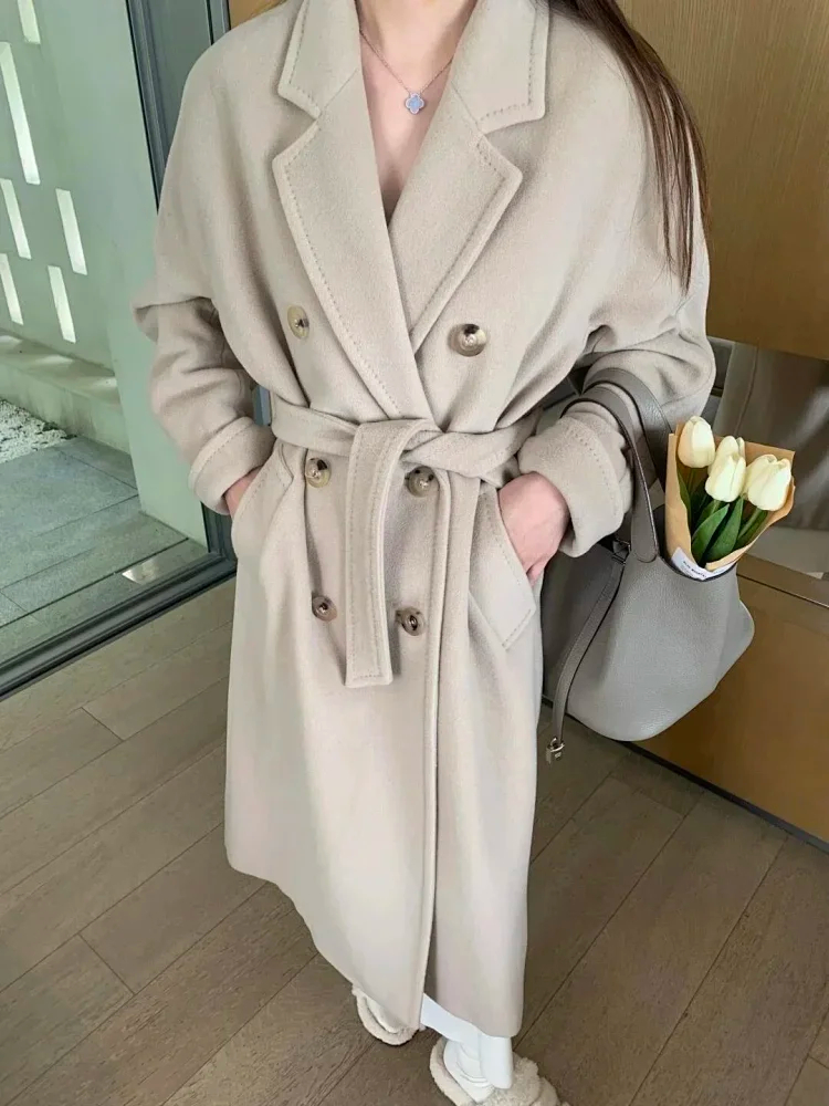 Item ID 9117 MaxM@ra_101801 Series of Life Coats Native First Trim Wool+Cashmere Blended Coat for Men and Women, Available in Five Colors (Full Detail Restoration)