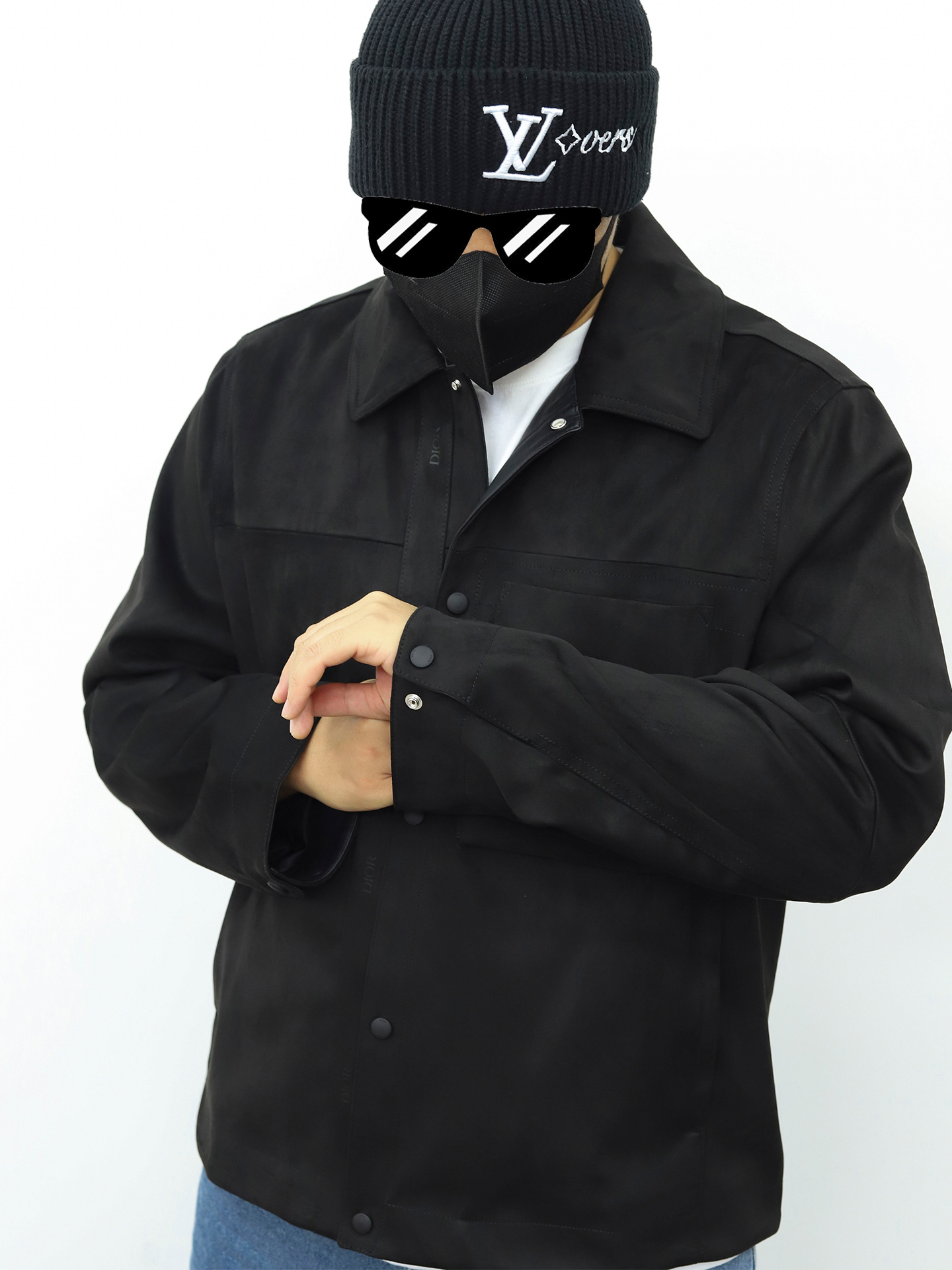 Dior西式扣子夹克 灰色