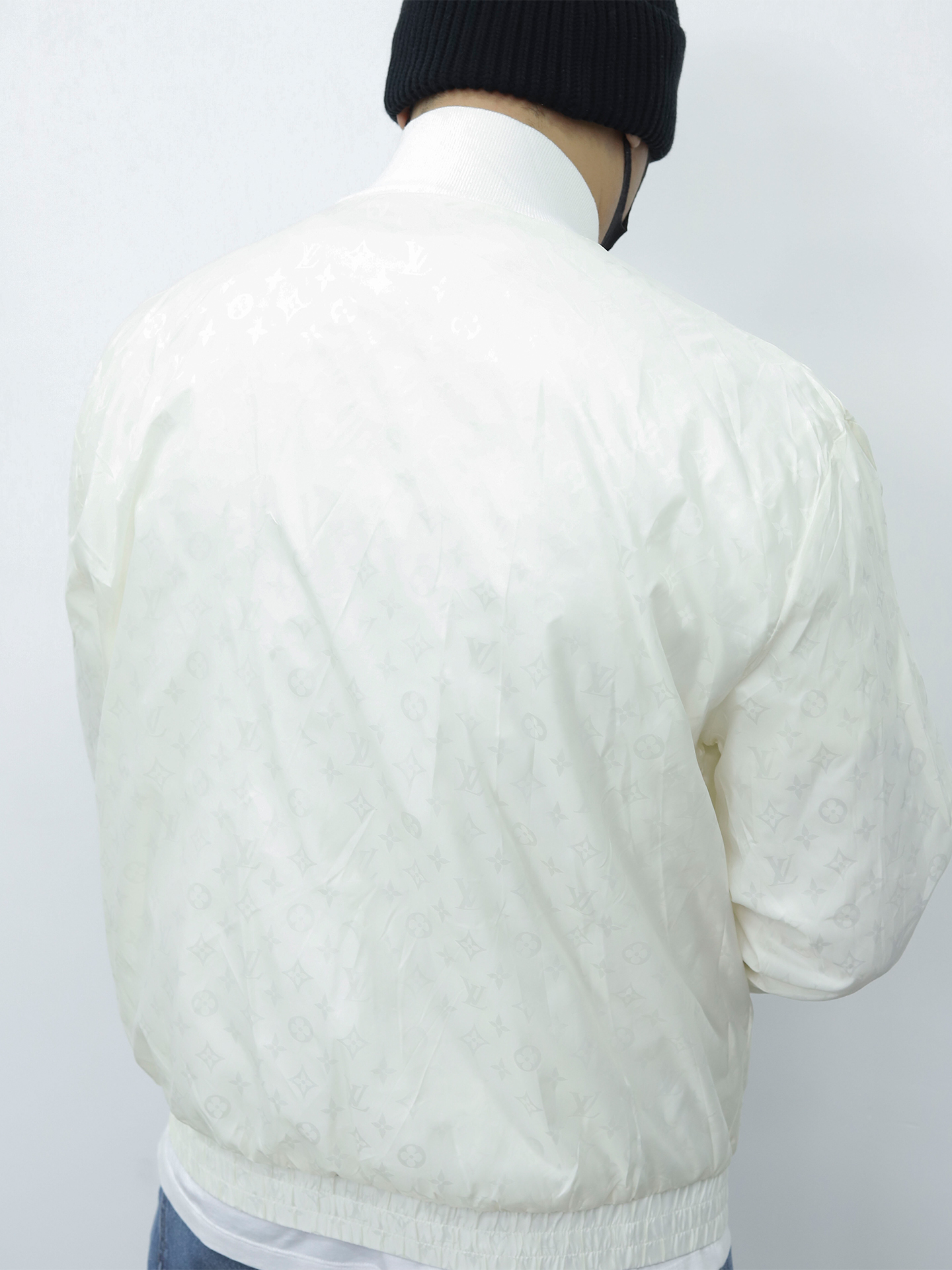 LV两面穿拉链夹克 白色