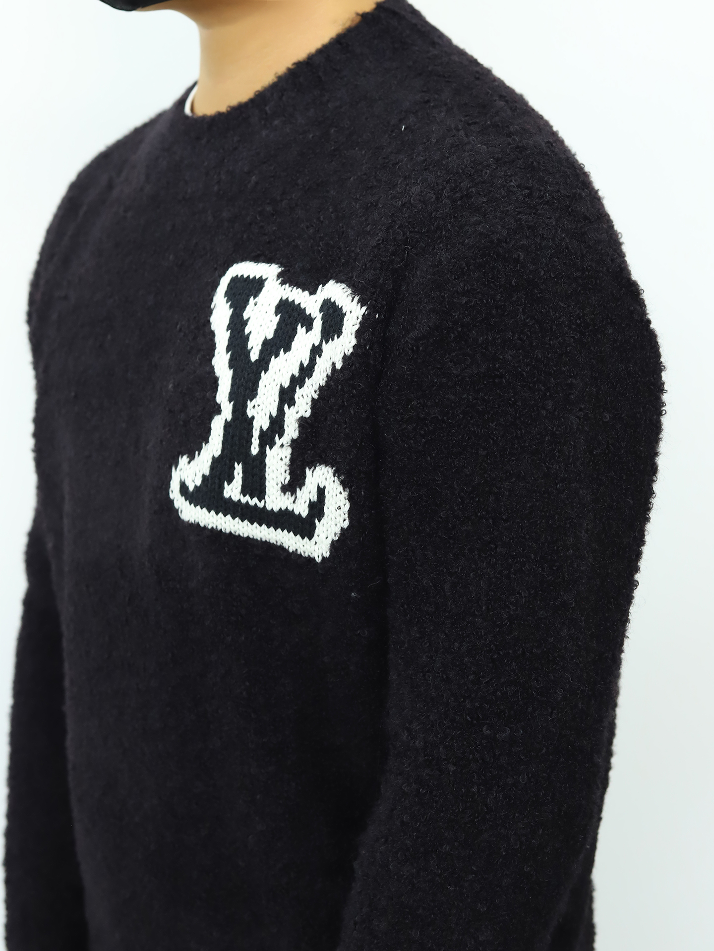 LV圆领毛衣 棕色