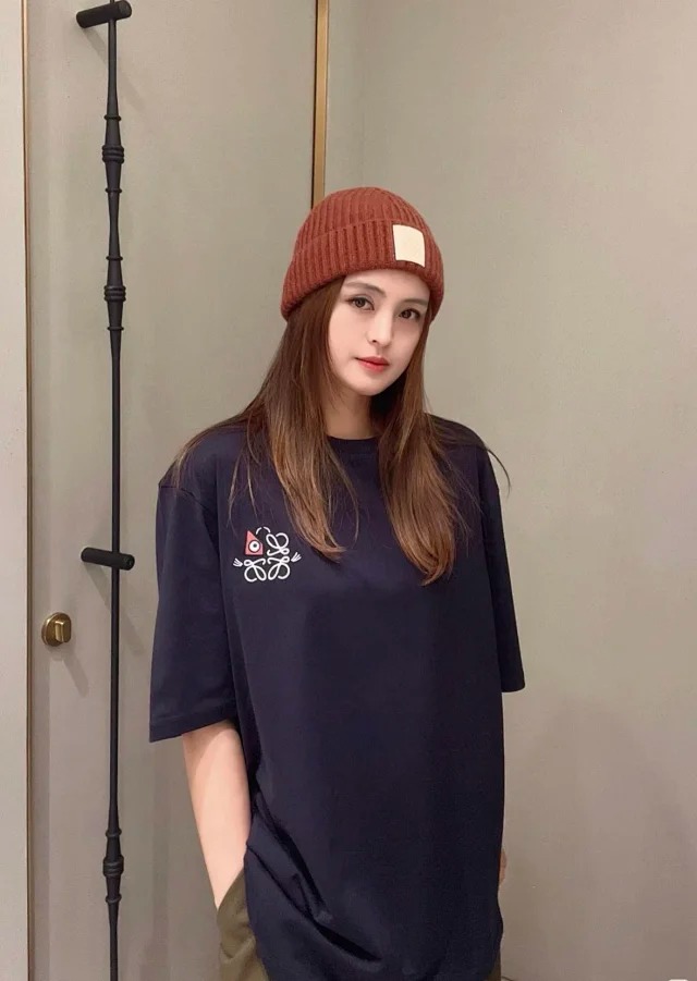 Item ID 9021 Loe×Wain Joint Solid Color Round Neck Short Sleeve T-shirt