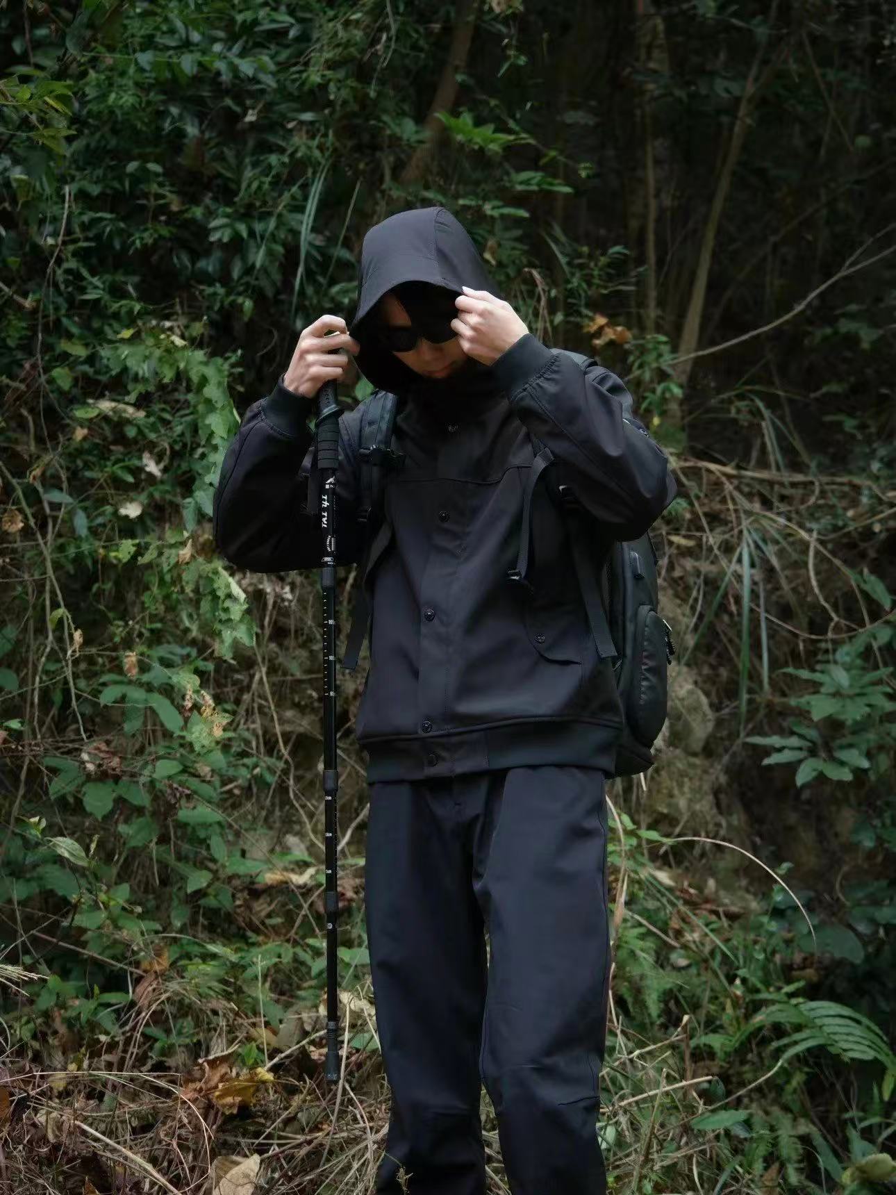 stone island冲锋夹克 黑色