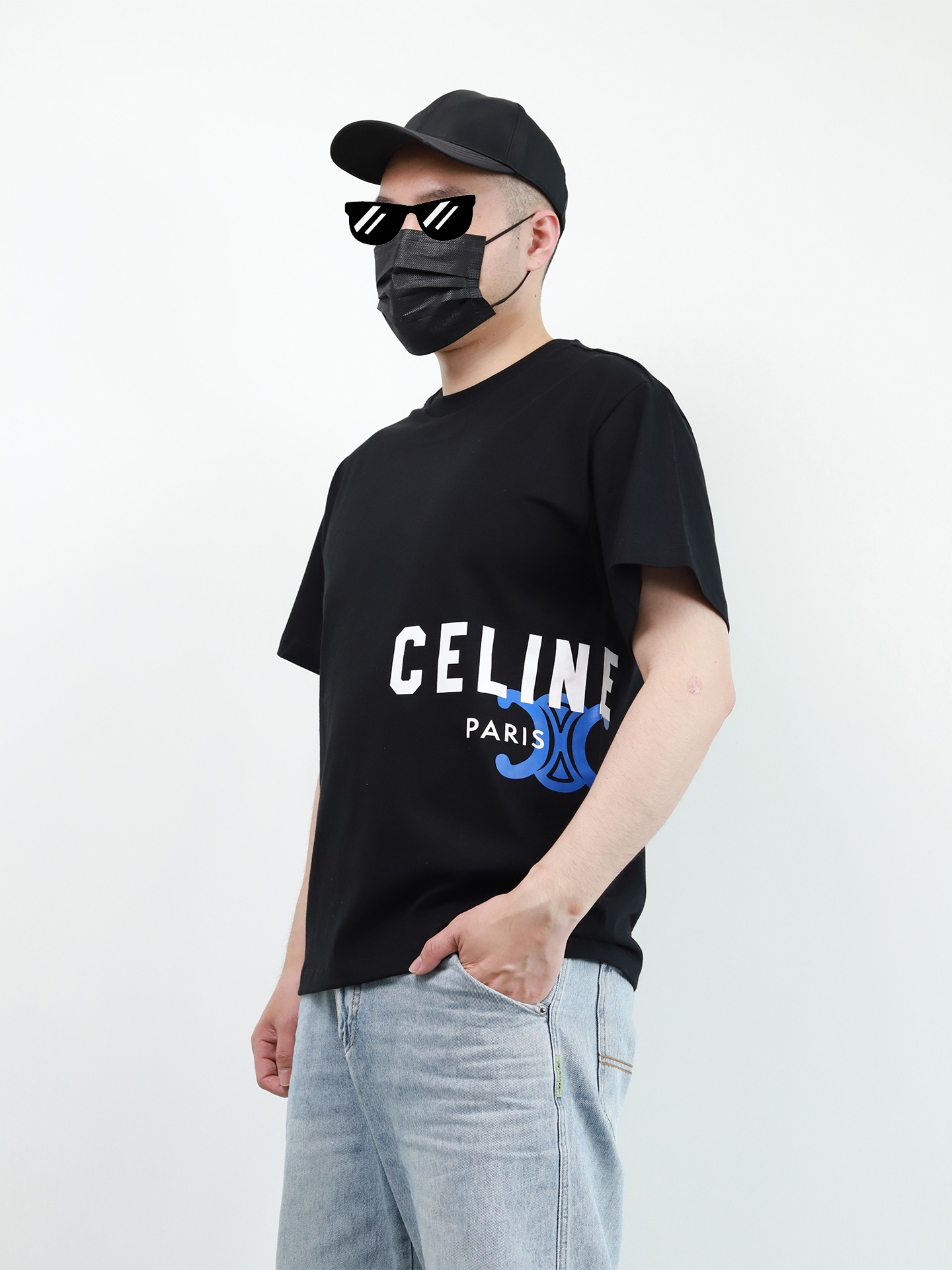 CE Blue print tee