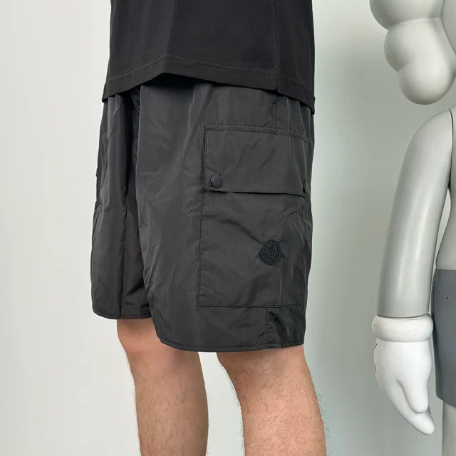 Item ID 9049 Cargo Shorts 50D nylon mesh 20D fine spun main fabric solid color pocket five pack quick drying shorts
