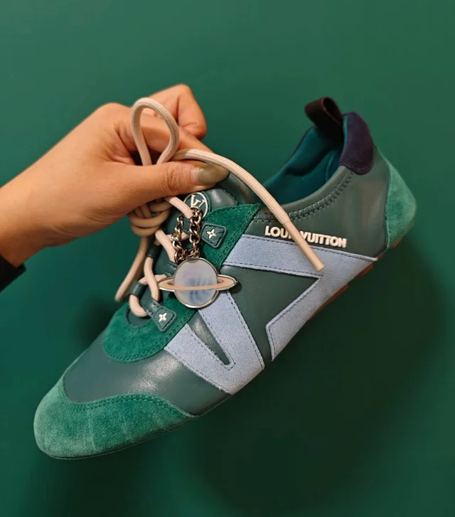 Item ID 9066 1V Seven color optional Sneakerina imported lambskin German training shoes, round toe lace up ballet style thin soled shoes, low cut casual shoes