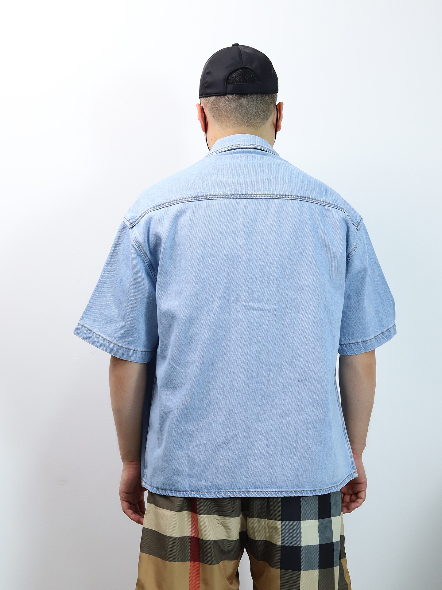 LOE patch embroidered denim shirt
