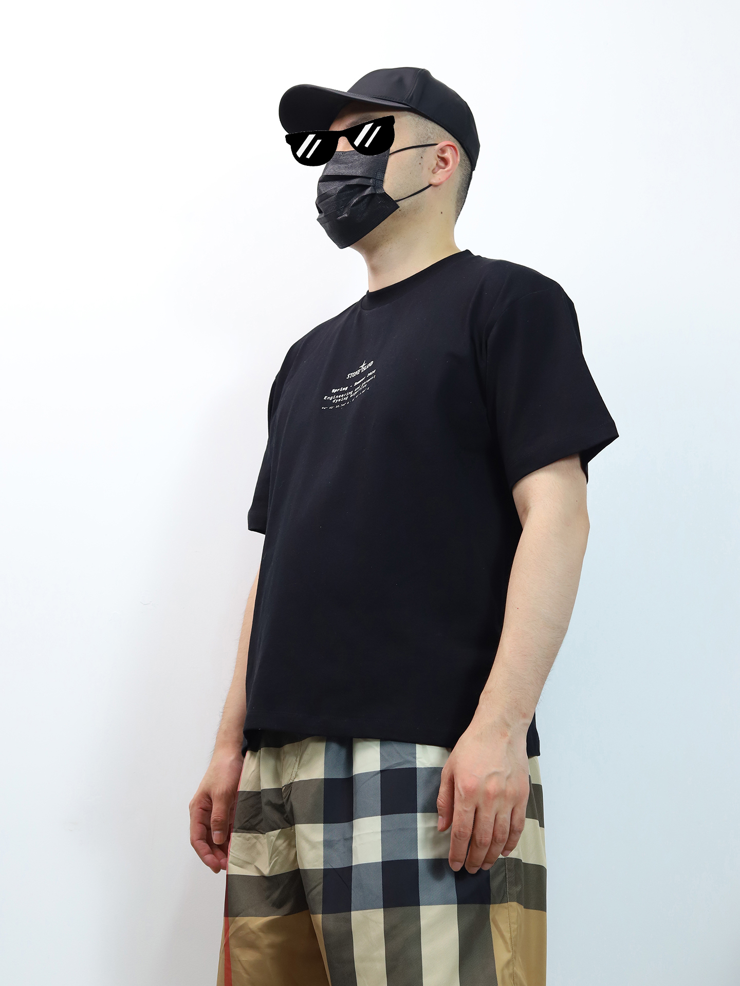 SI double fade print tee