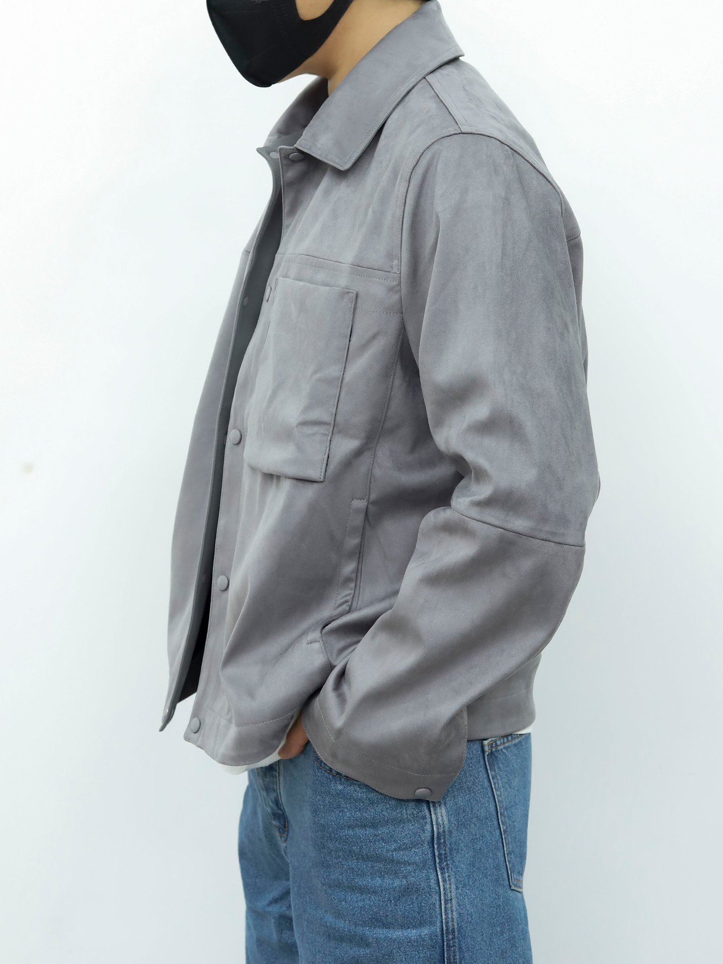 Dior西式扣子夹克 灰色