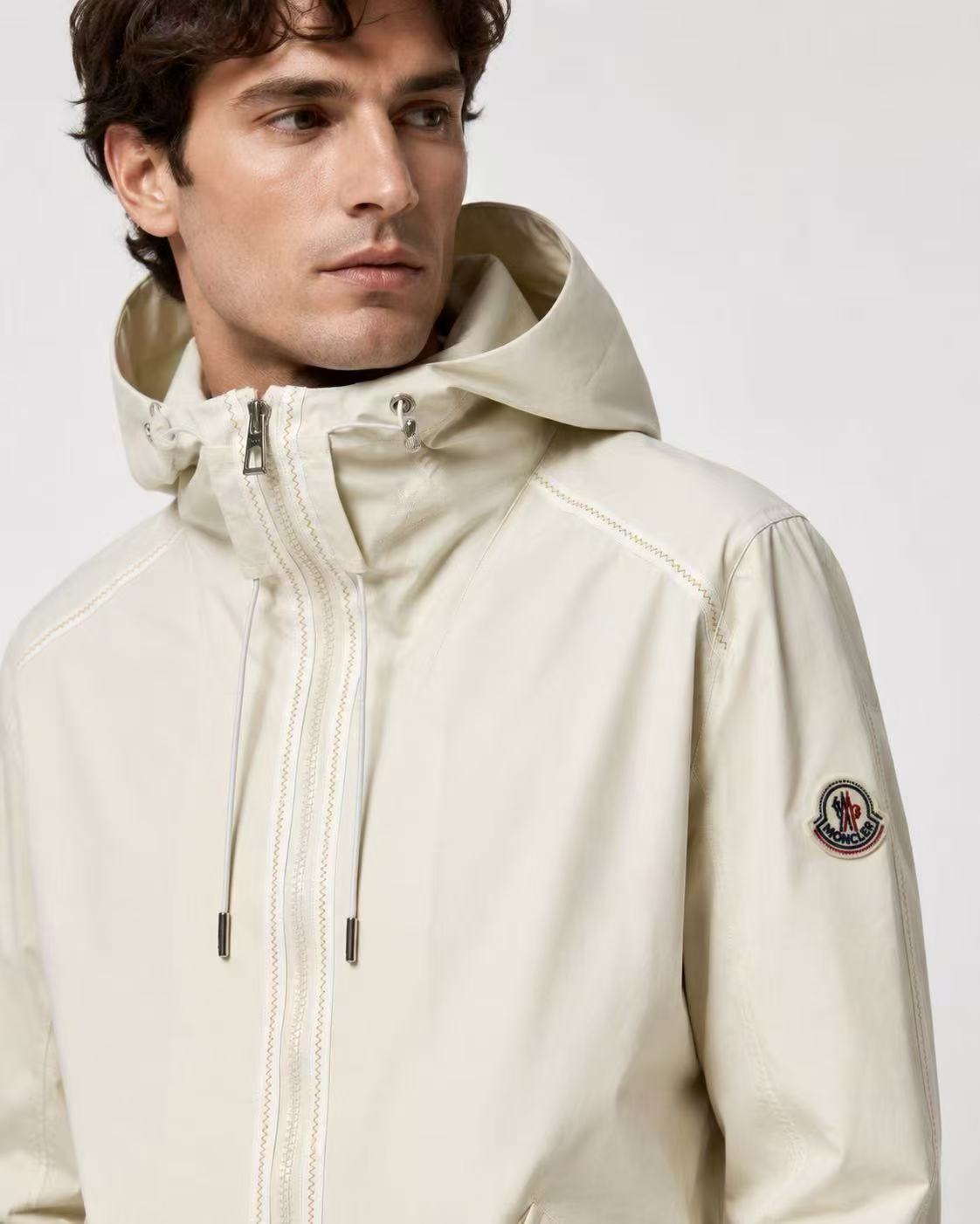 MON Orange stitched windbreaker - tear resistant tech
