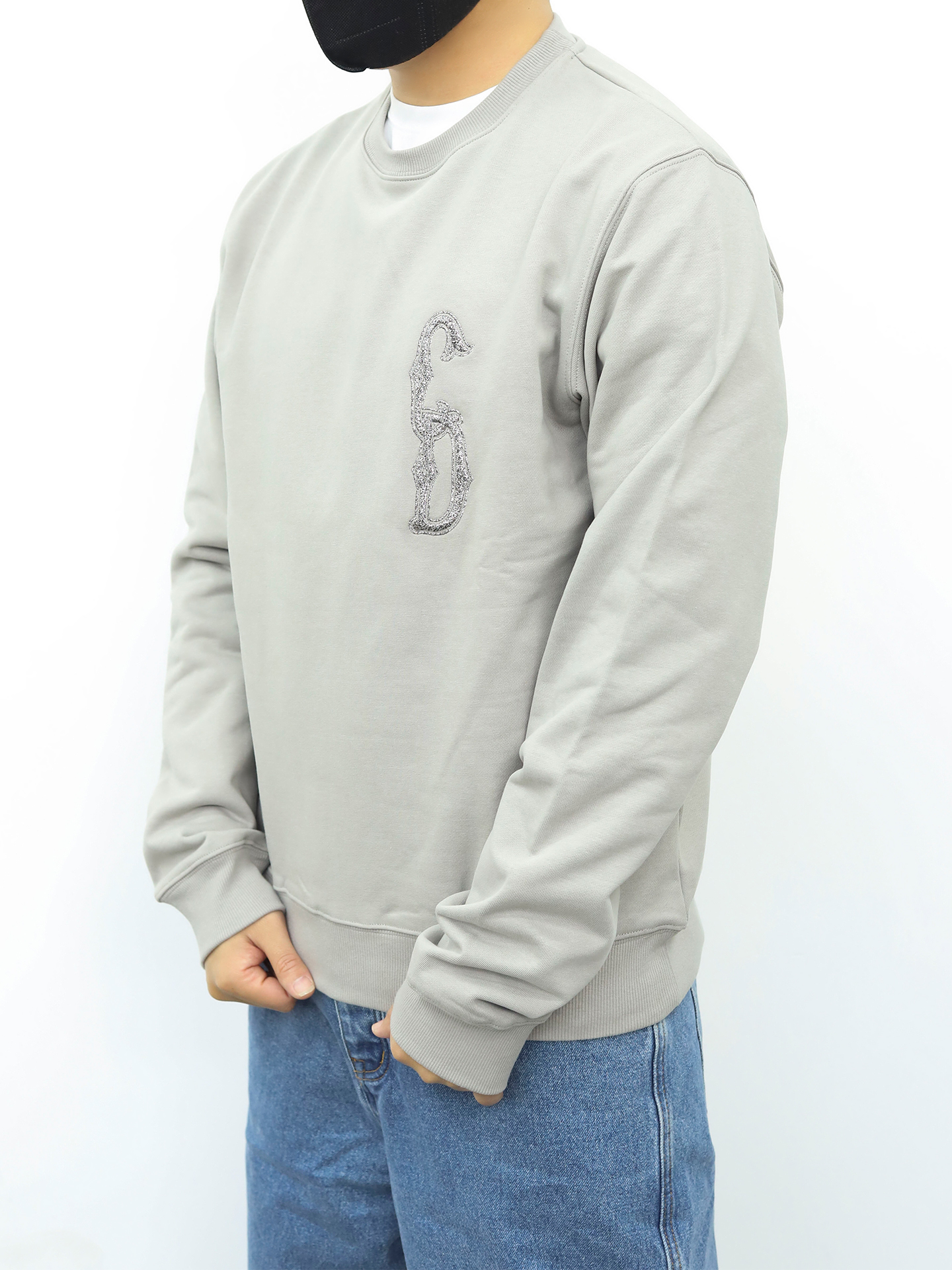 Dior CD字母圆领卫衣 灰色