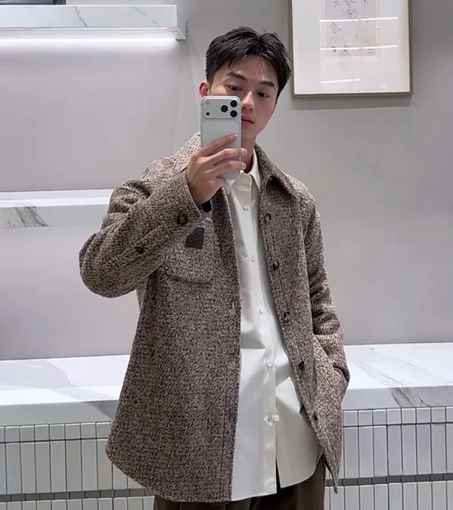 Item ID 9102 LOE 80_Wool composition, full set of custom accessories, SS26 spring and summer series wool blended jacket and shirt