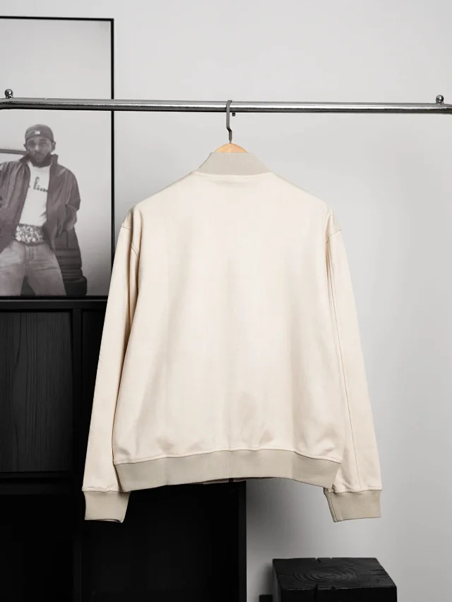 Item ID 9119 1V Imported suede like composite fabric with suede texture, pilot casual version jacket