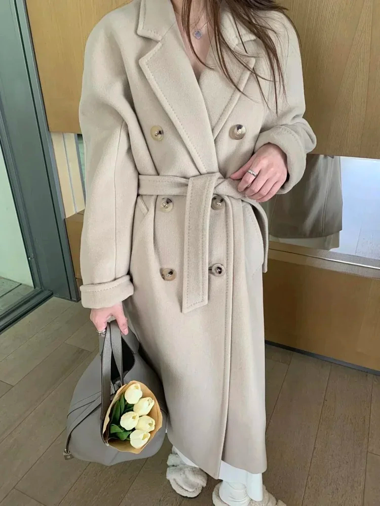 Item ID 9117 MaxM@ra_101801 Series of Life Coats Native First Trim Wool+Cashmere Blended Coat for Men and Women, Available in Five Colors (Full Detail Restoration)