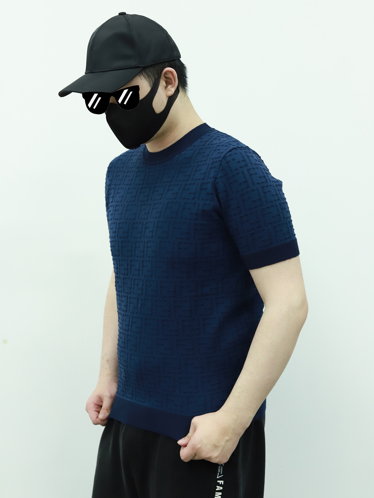 FE jacquard knitting tee