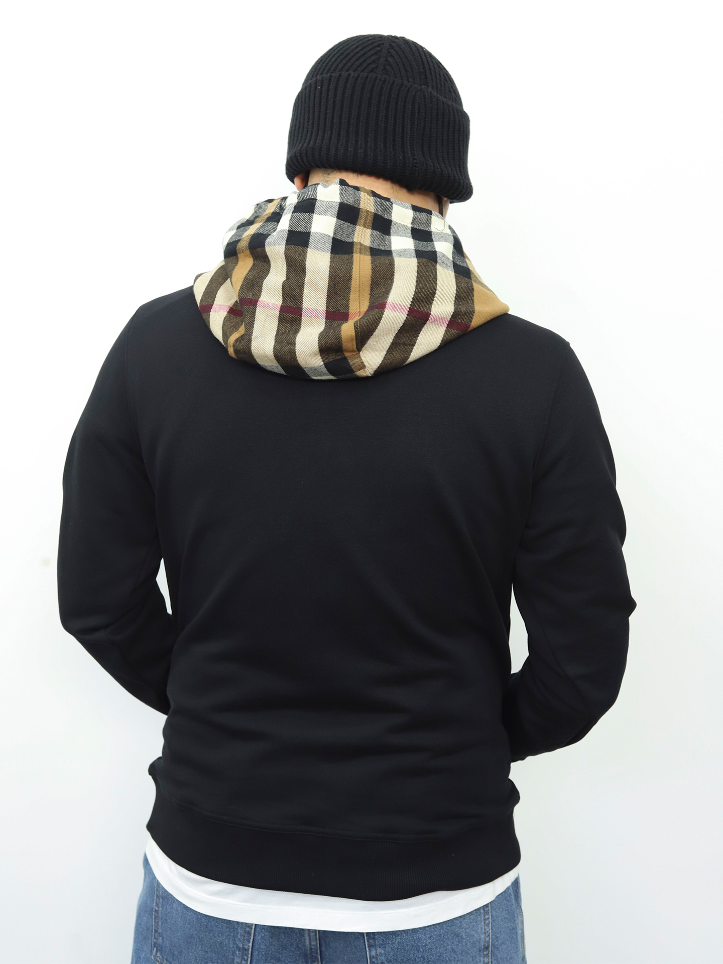 BBR连帽抽绳卫衣 黑色