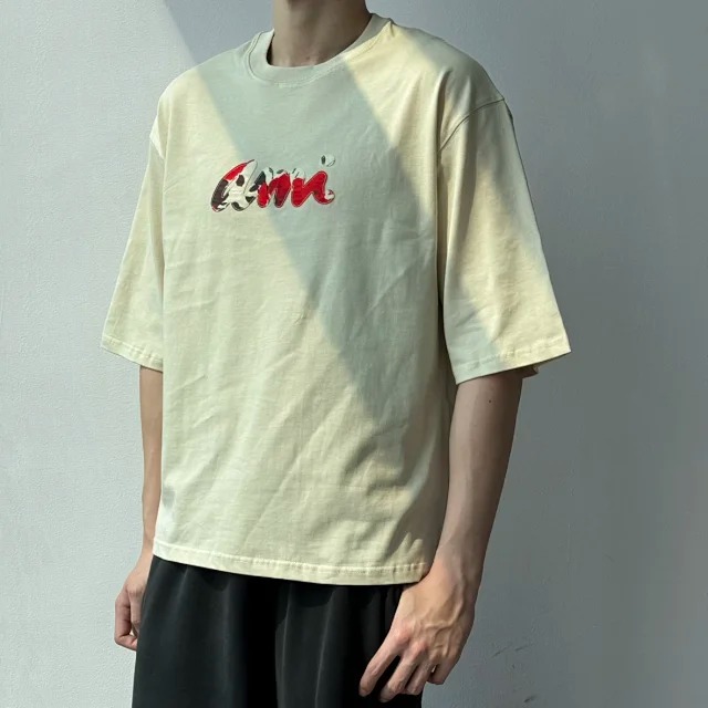 Item ID 9025 Ami SS Breathable Loose Short Sleeve Round Neck T-shirt for Men and Women