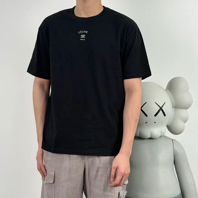 Item ID 9038 CE Embroidery Density 99 Restoration Logo Embroidery Round Neck Hoodie Loose Short Sleeve T-shirt for Men and Women