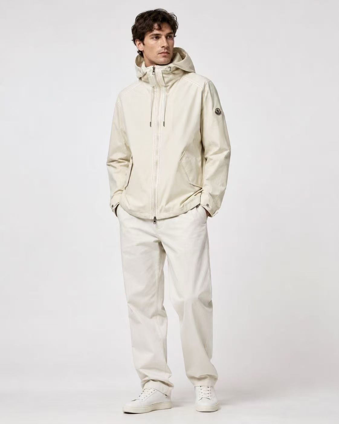 MON Orange stitched windbreaker - tear resistant tech