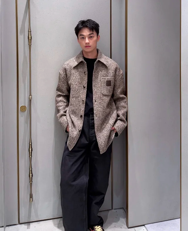 Item ID 9102 LOE 80_Wool composition, full set of custom accessories, SS26 spring and summer series wool blended jacket and shirt