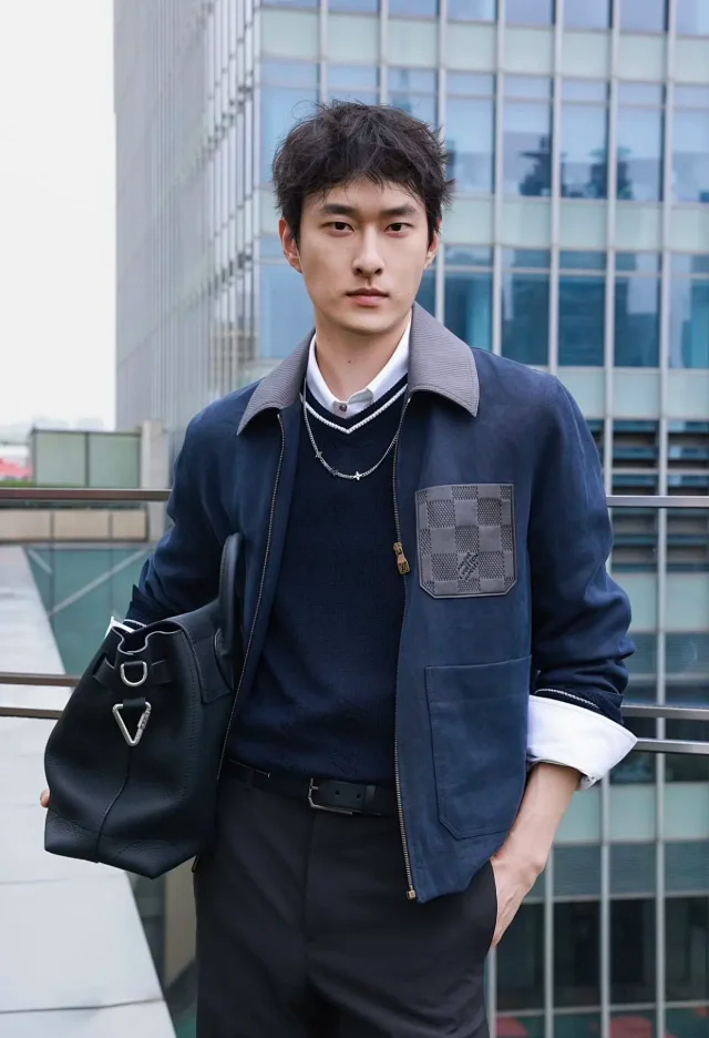 Item ID 9112 1V High-end custom FW26 amier checkered leather pocket workwear jacket, linen long-sleeved zipper leather logo patch pocket workwear jacket outerwear