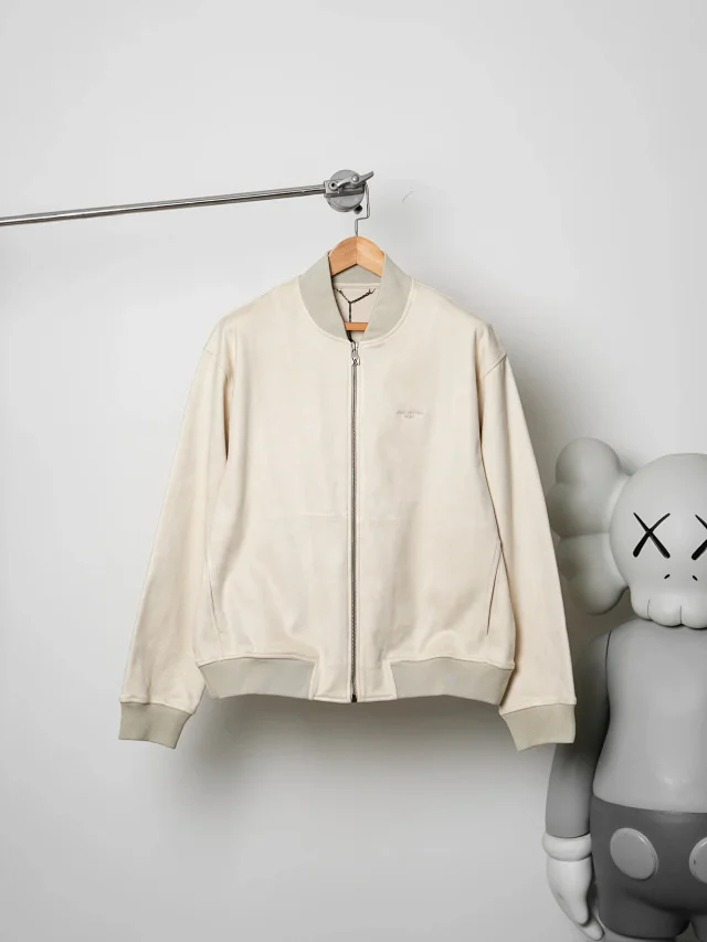 Item ID 9119 1V Imported suede like composite fabric with suede texture, pilot casual version jacket