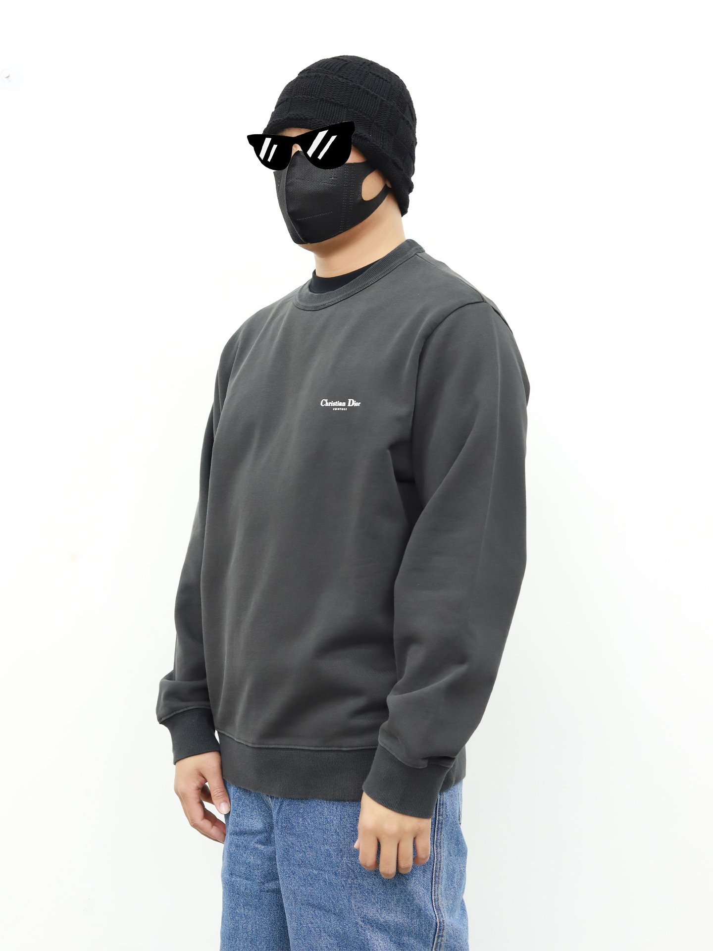 Dior 圆领长袖卫衣 灰色