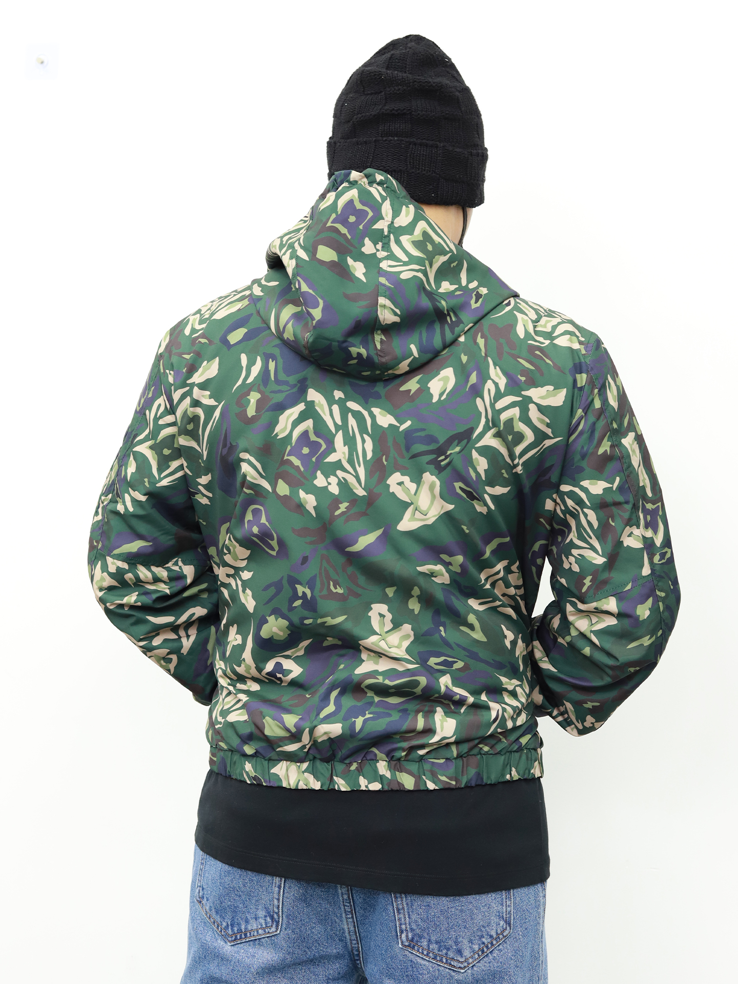 LV 迷彩两面穿小风衣 迷彩-金色