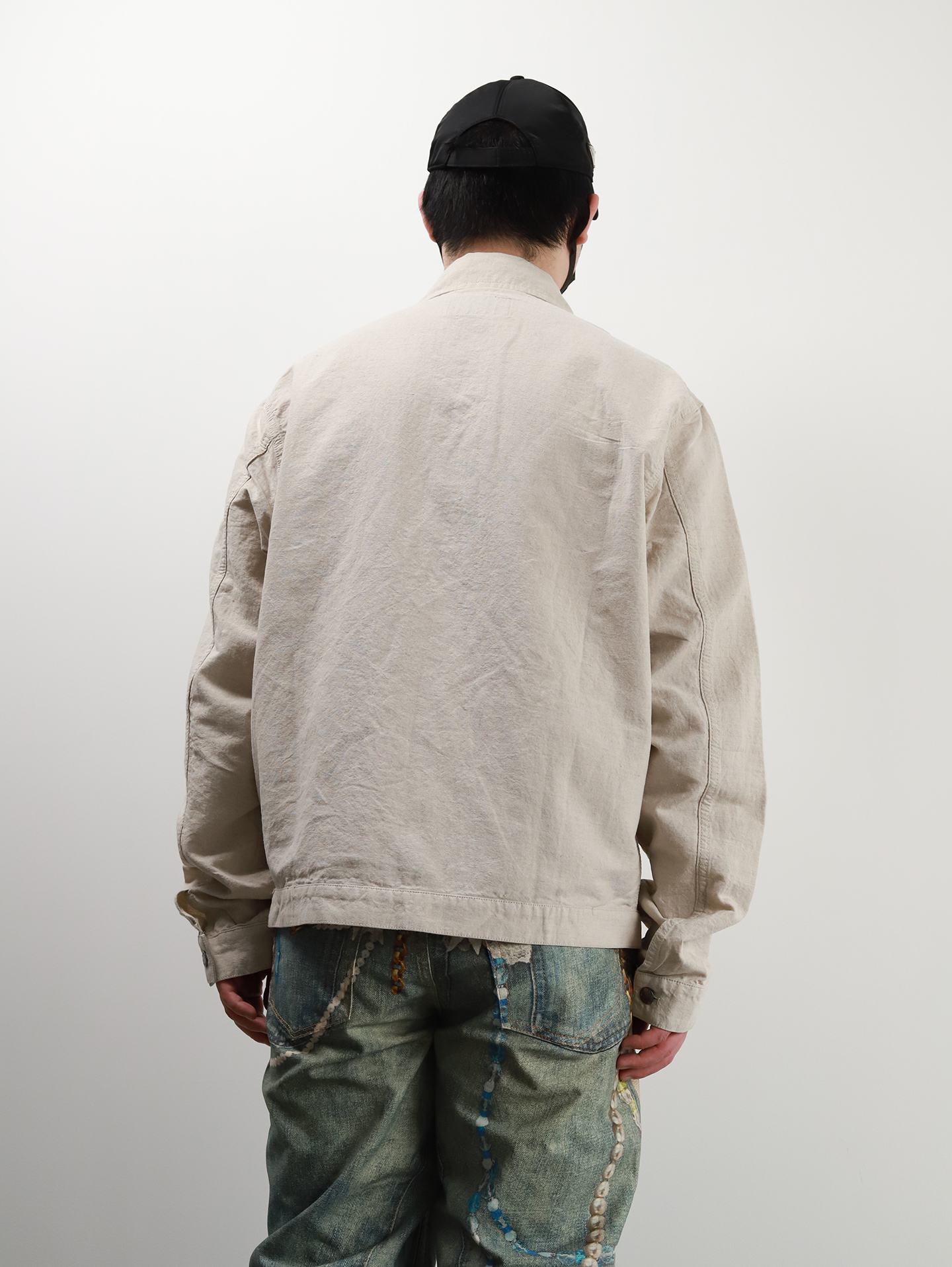 【KF badge】PRA linen jacket