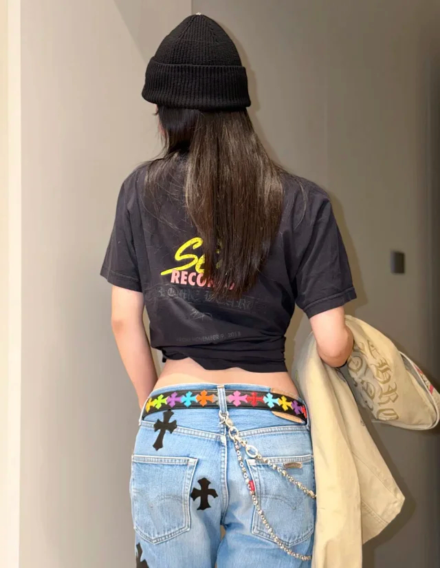 Item ID 9068 CH Mattyboy Sex Record Exhibition Limited POLO Vermilion Printed Polo