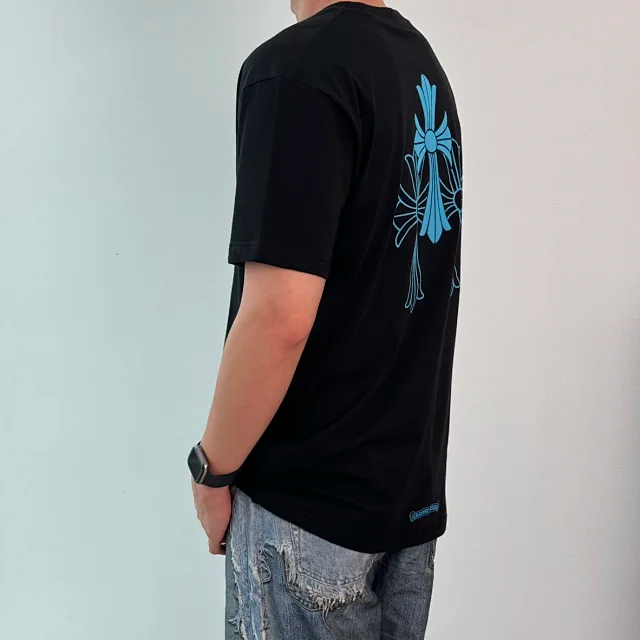 Item ID 9077 CH Multiple Printing Techniques Exclusive Printing Set 200g Lightweight and Breathable Cross Horseshoe T-shirt Unisex