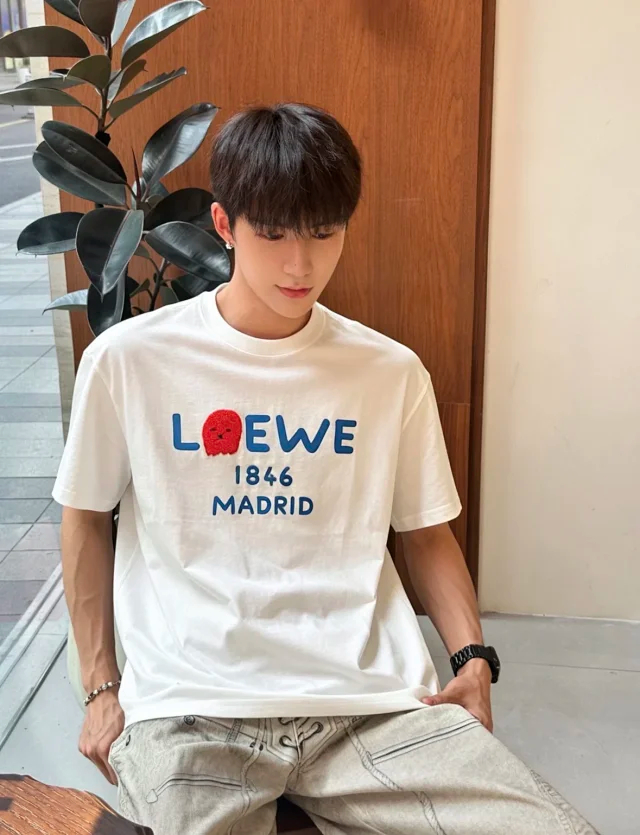 P199 Item ID 9092 LOE SS26 180th Anniversary Limited Series Official Color Card for Imported Yarn Cotton Straight Tube Hooded Round Neck Short Sleeve T-shirt Loose Edition Unisex