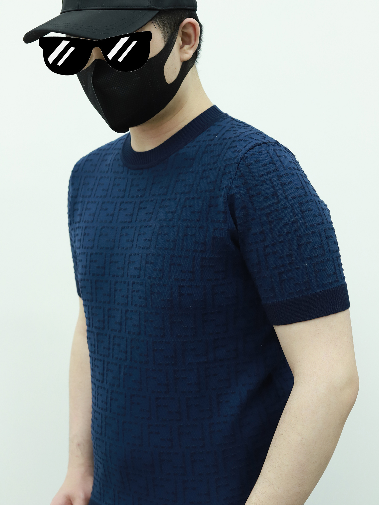 FE jacquard knitting tee