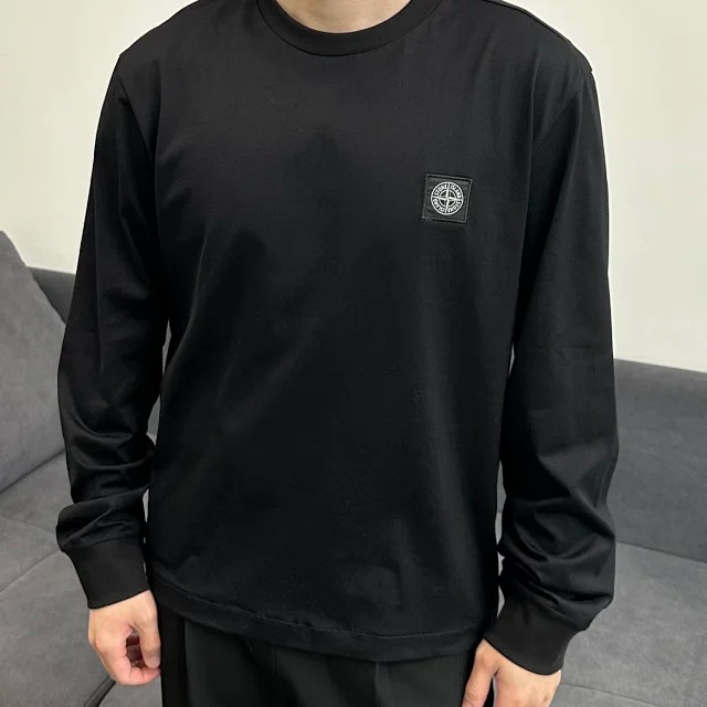 SI Logo round neck knitted long sleeved shirt