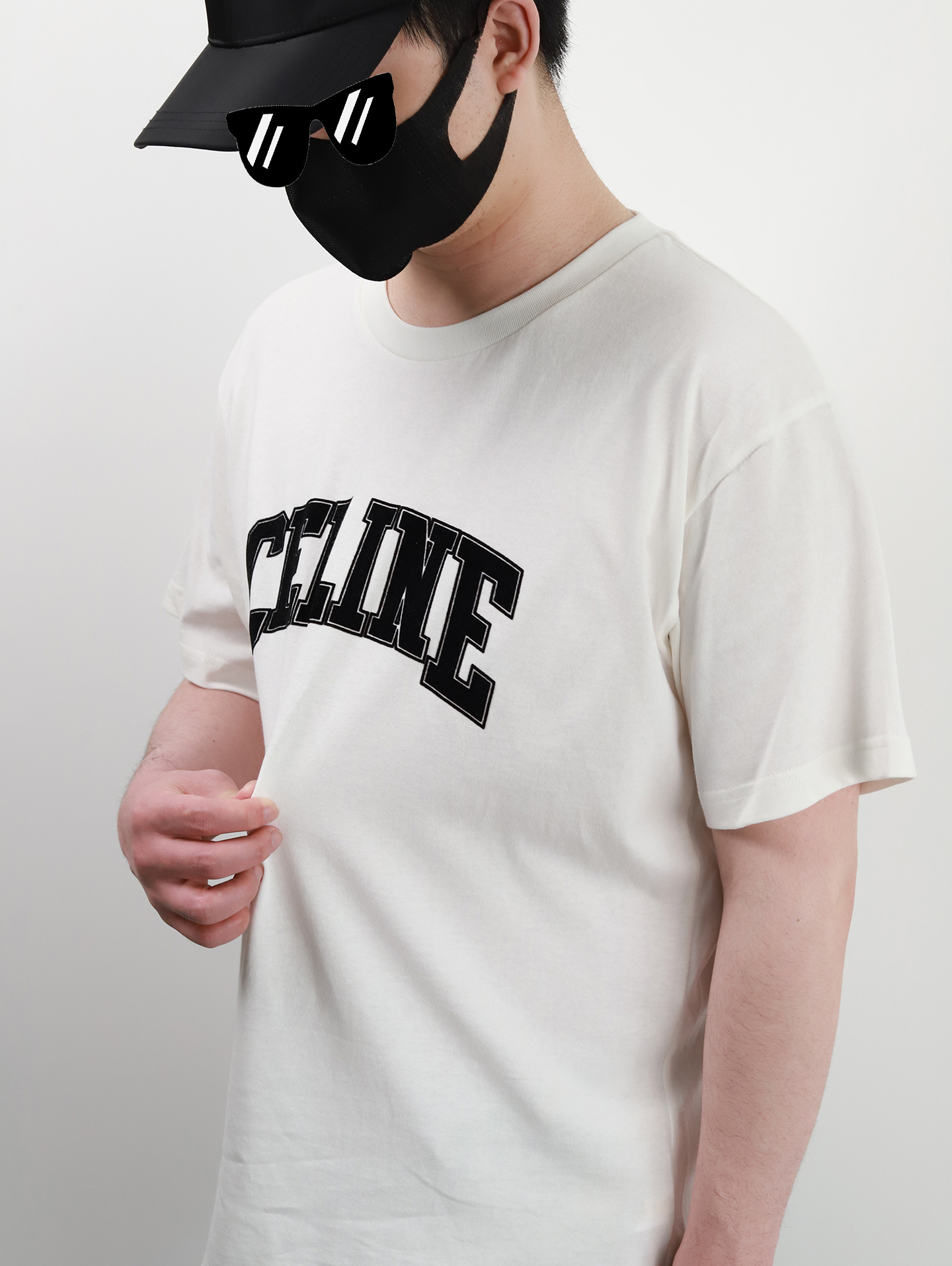 CE Flocking printing tee