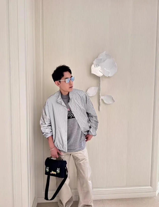 Item ID 9019 D1or Printed reflective oversized shirt