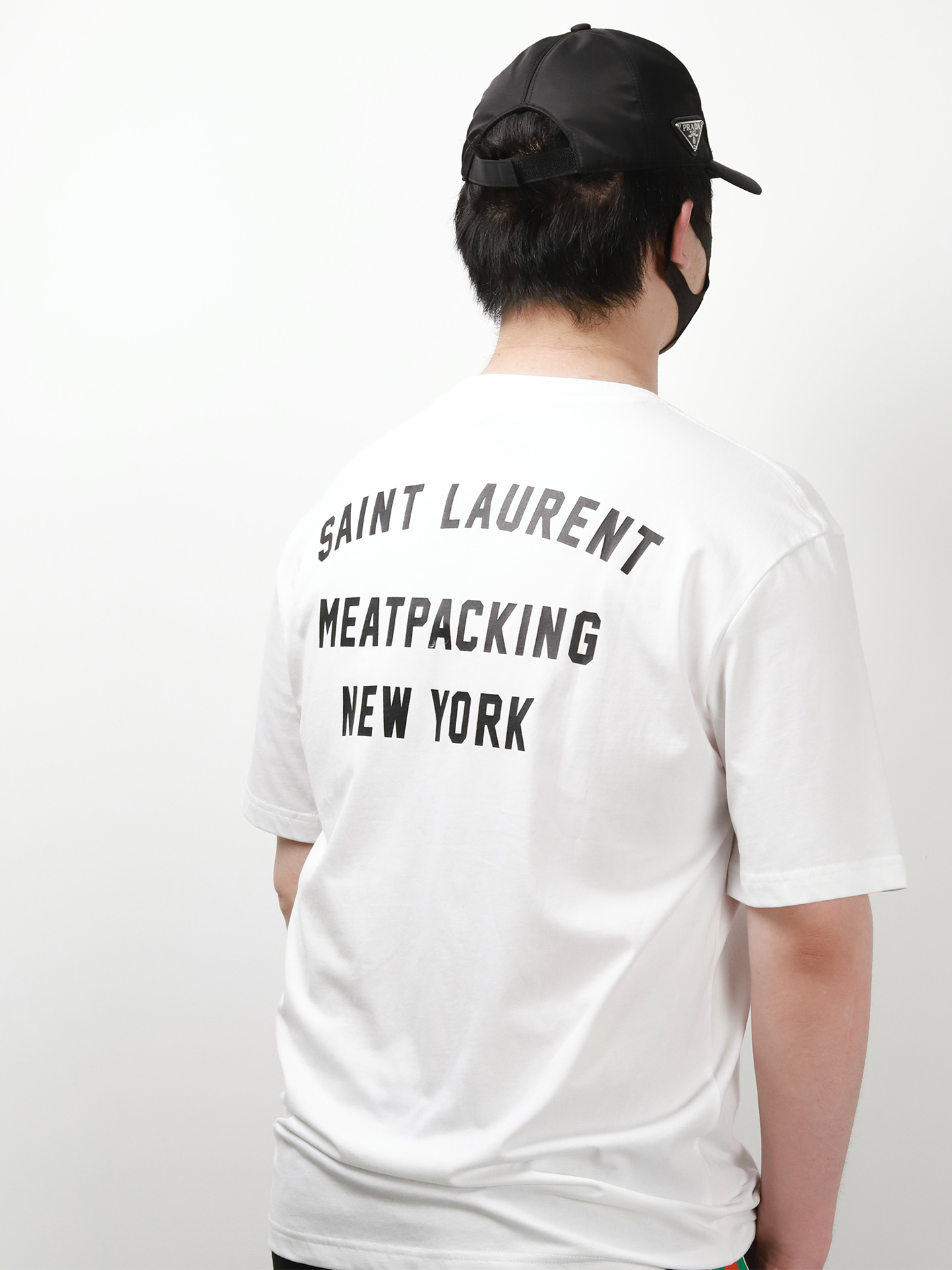 YSL back print tee