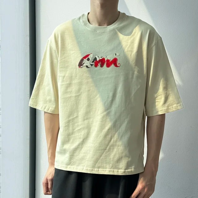 Item ID 9025 Ami SS Breathable Loose Short Sleeve Round Neck T-shirt for Men and Women