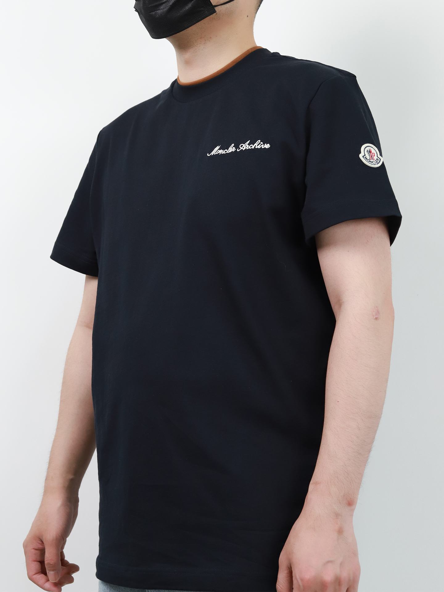 Mon double-layer neckline tee