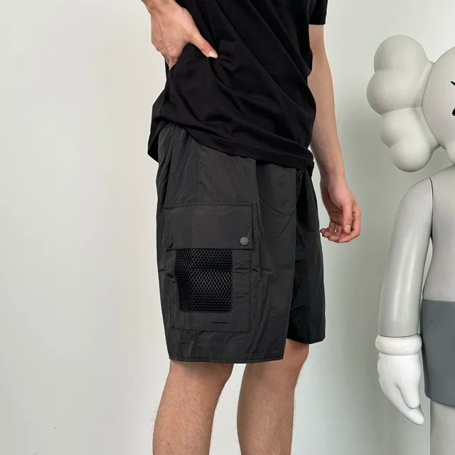 Item ID 9049 Cargo Shorts 50D nylon mesh 20D fine spun main fabric solid color pocket five pack quick drying shorts