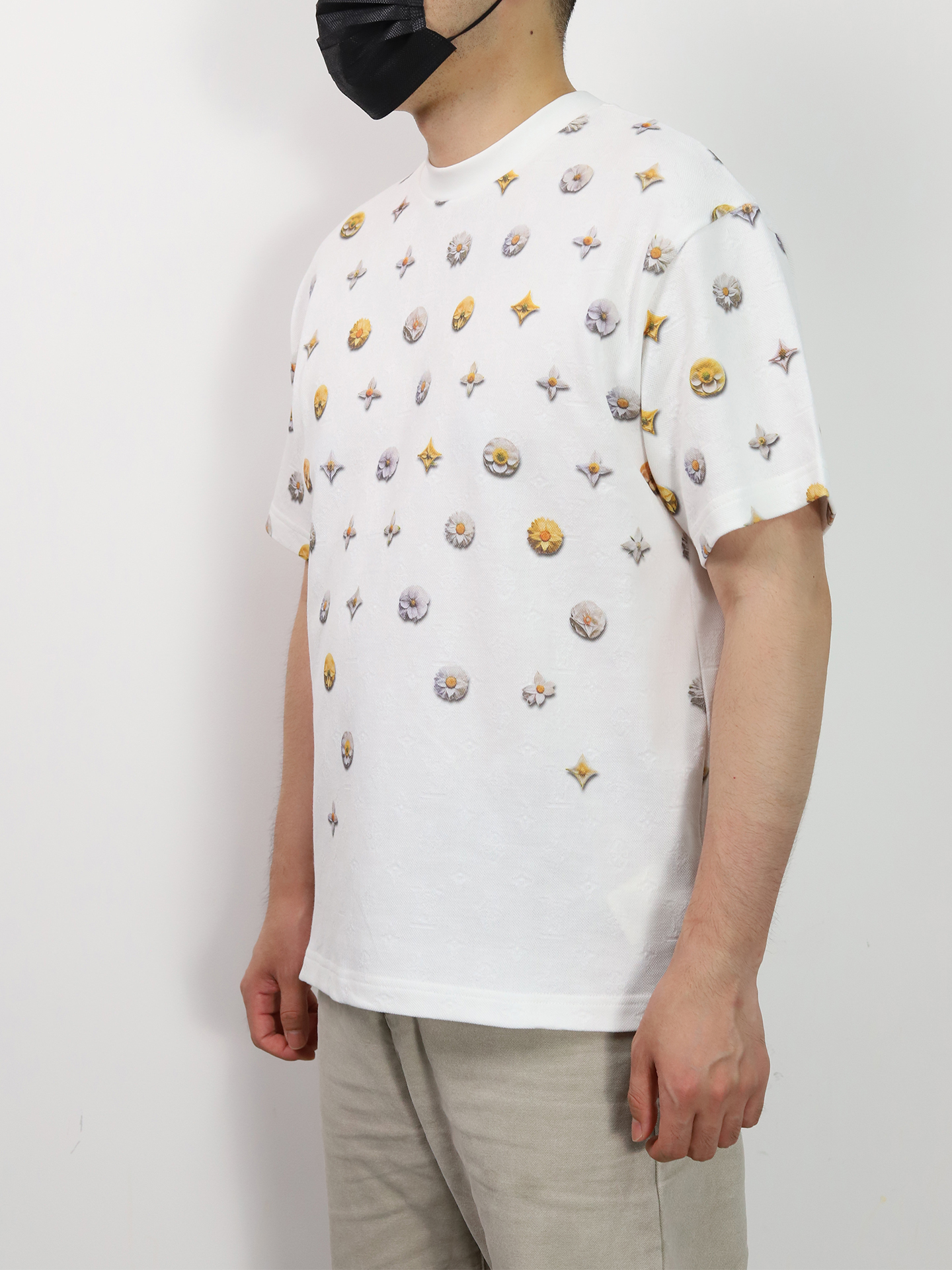 1V Daisy Monogram Jacquard tee